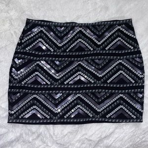 Express Sequined Miniskirt (M)